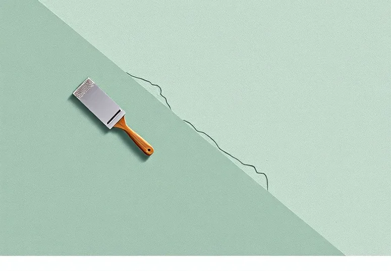 Application d'un enduit décoratif à la lisseuse sur un mur